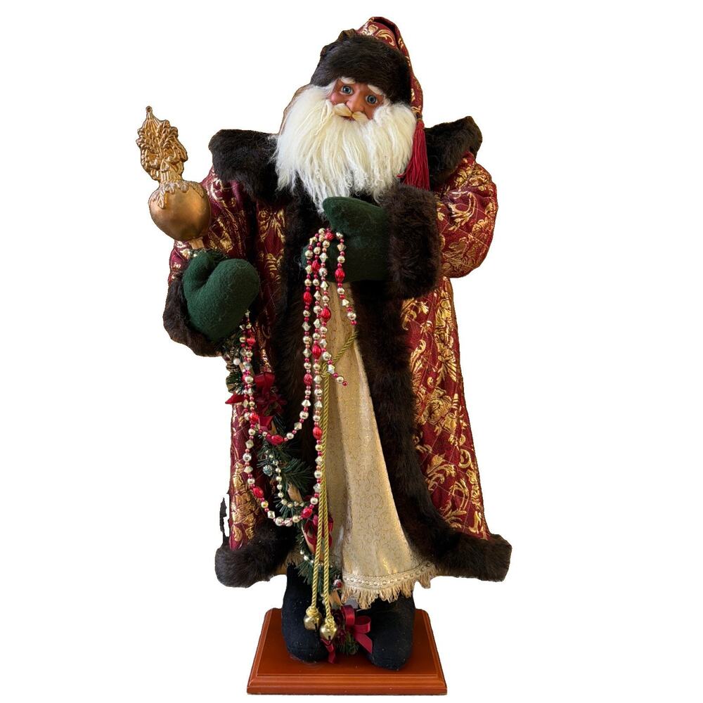 Victorian Santa Claus St Nick Father Christmas Free Standing 3’ Tall Decoration